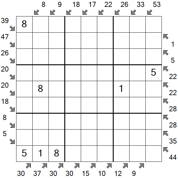 Little Killer Sudoku - Medium