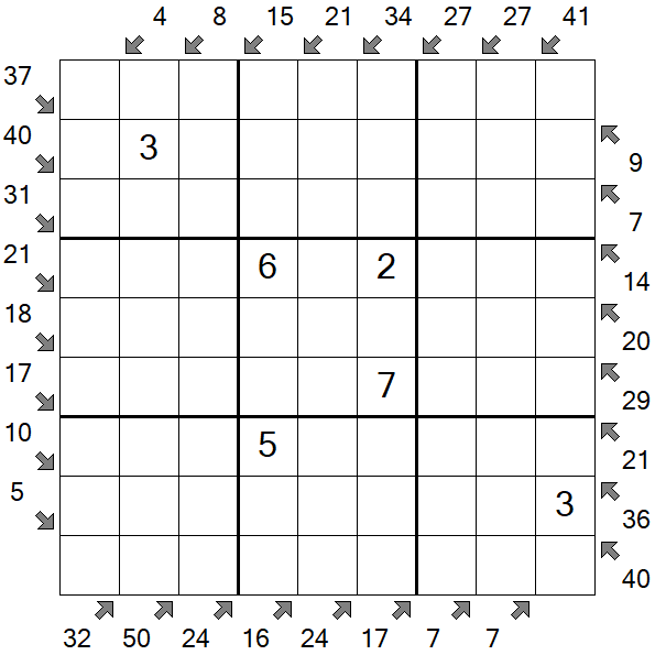 Little Killer Sudoku - Medium