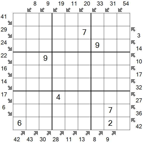 Little Killer Sudoku - Medium