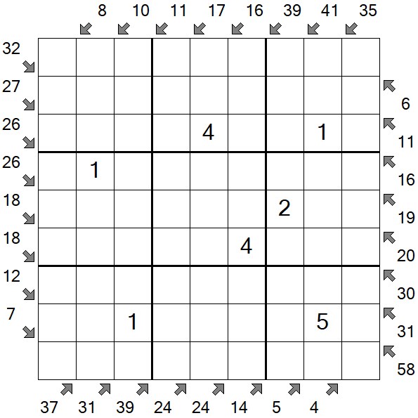 Little Killer Sudoku - Medium