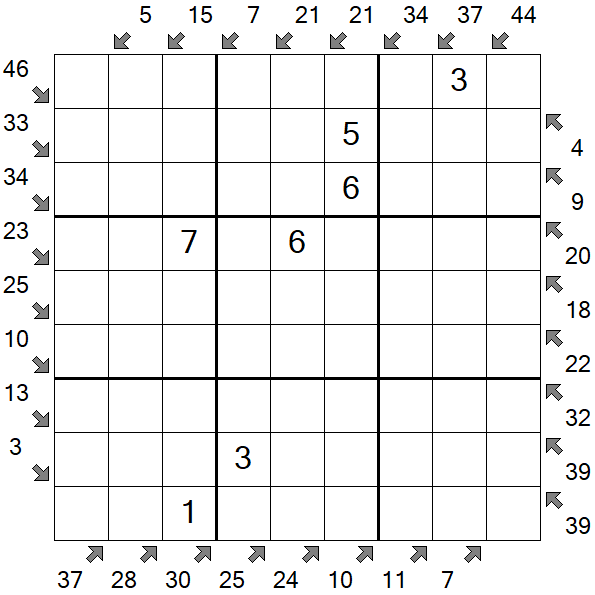 Little Killer Sudoku - Medium