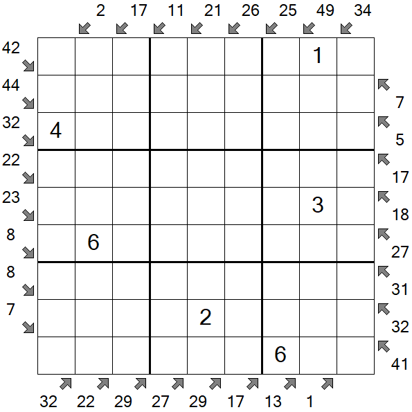 Little Killer Sudoku - Medium