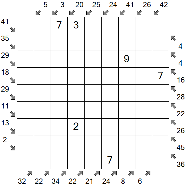 Little Killer Sudoku - Medium
