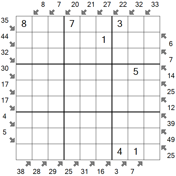 Little Killer Sudoku - Medium