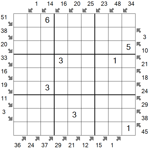 Little Killer Sudoku - Medium