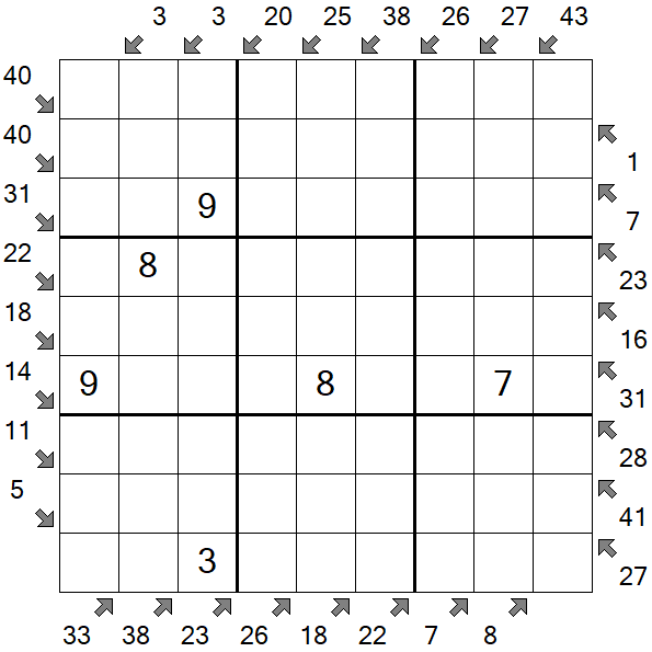 Little Killer Sudoku - Medium