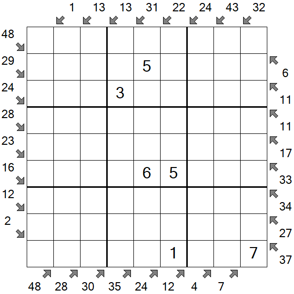 Little Killer Sudoku - Medium