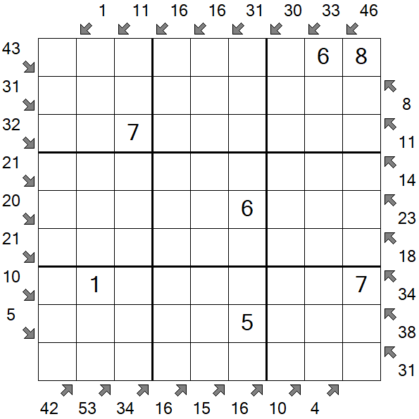 Little Killer Sudoku - Medium