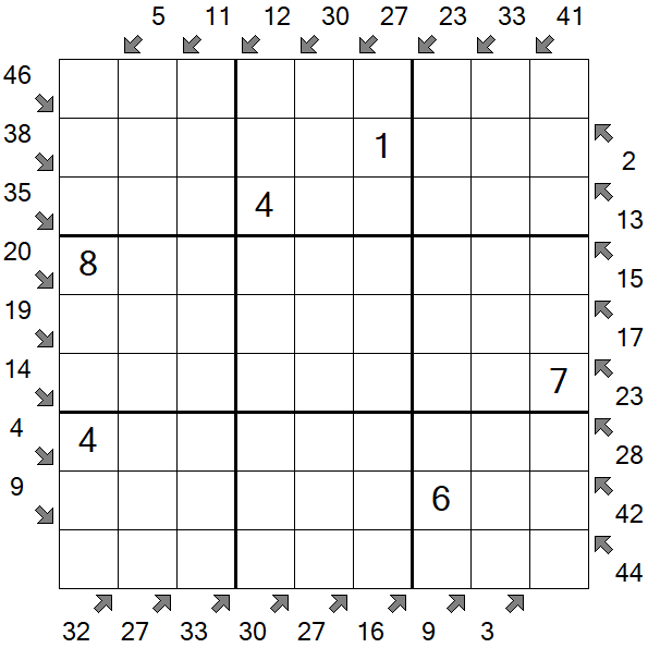 Little Killer Sudoku - Medium