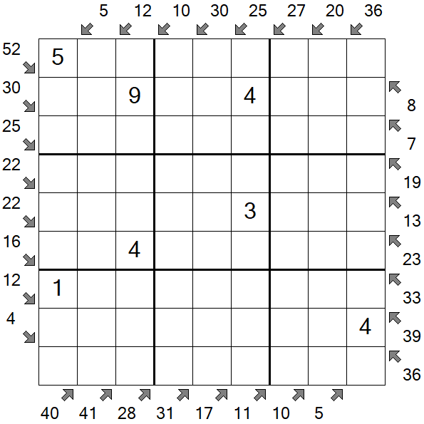 Little Killer Sudoku - Medium