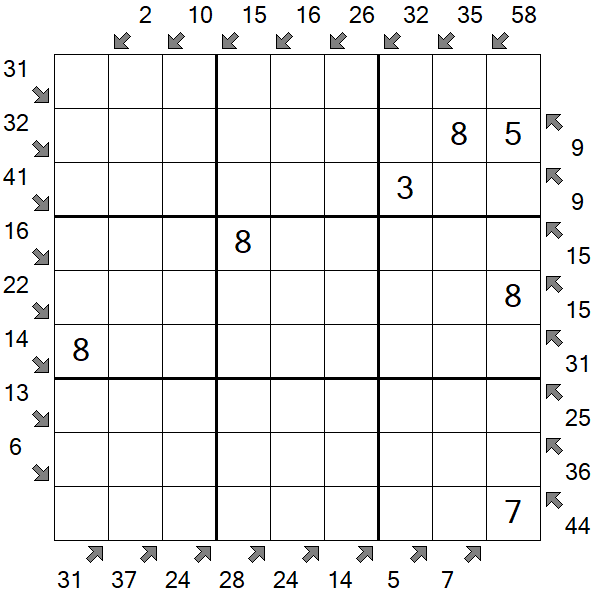 Little Killer Sudoku - Medio