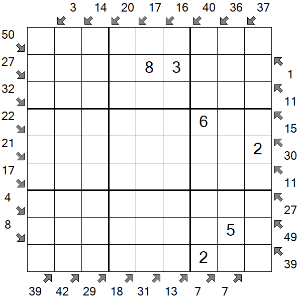 Little Killer Sudoku - Medium