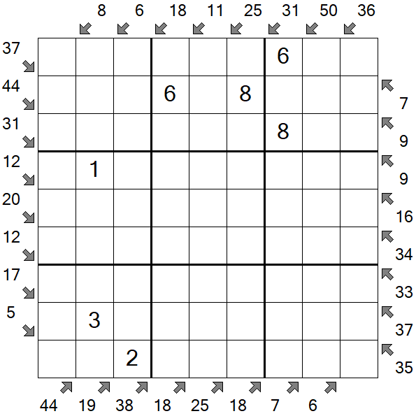Little Killer Sudoku - Medium