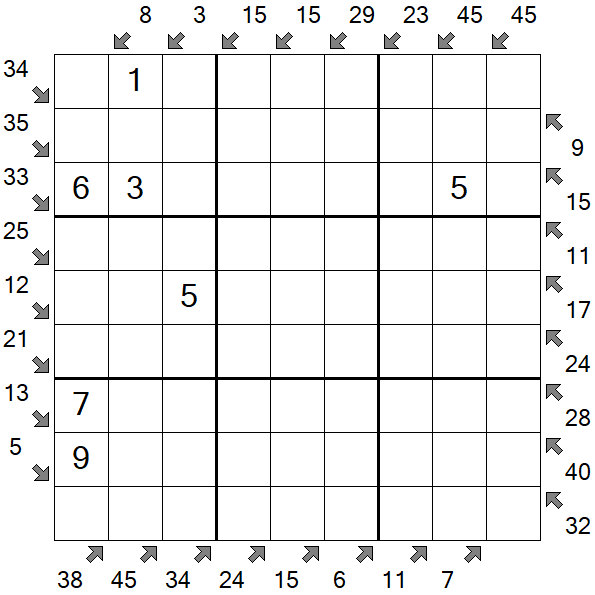 Little Killer Sudoku - Medium