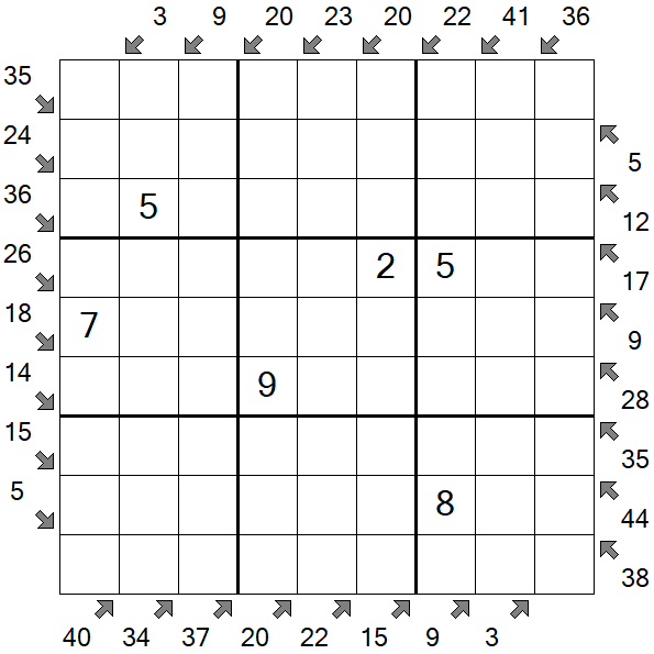 Little Killer Sudoku - Medium