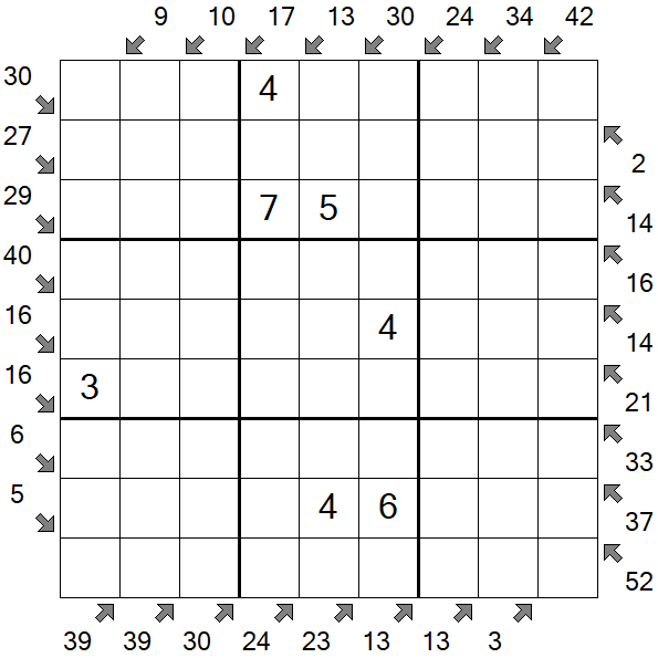 Little Killer Sudoku - Medium