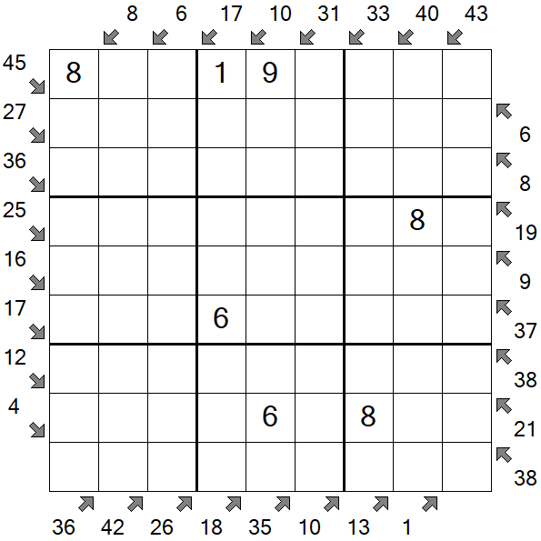 Little Killer Sudoku - Medium