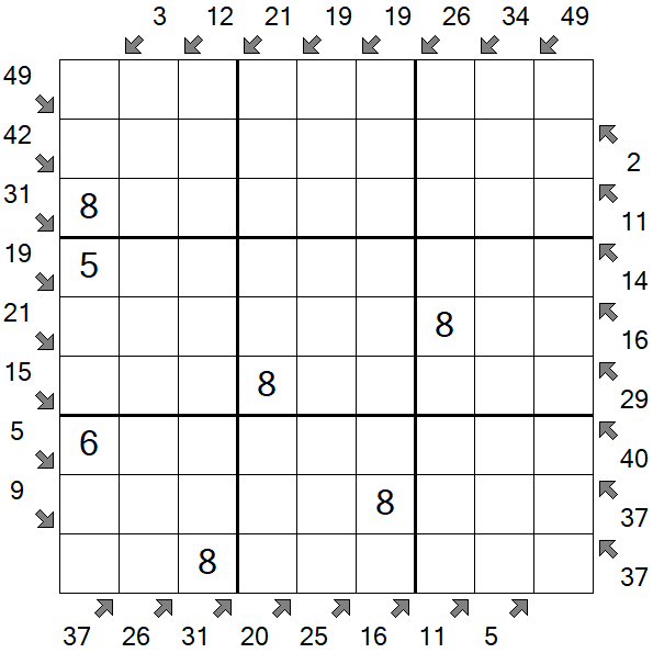 Little Killer Sudoku - Medium