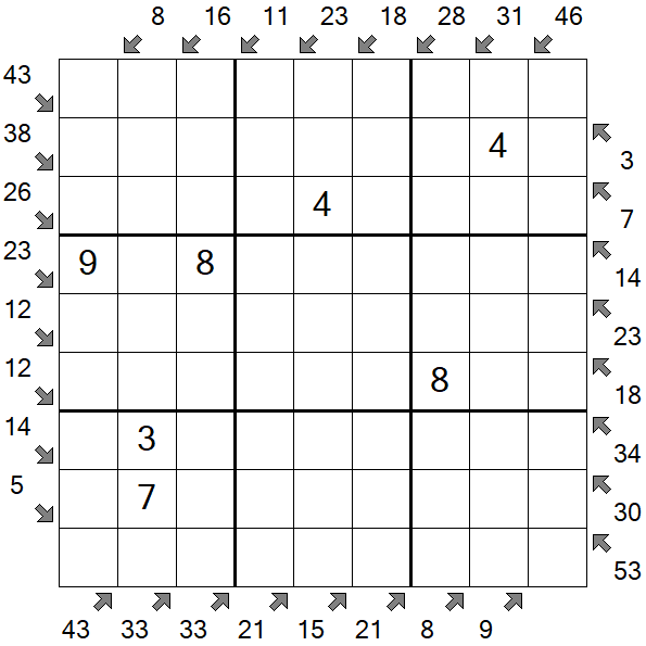 Little Killer Sudoku - Medio