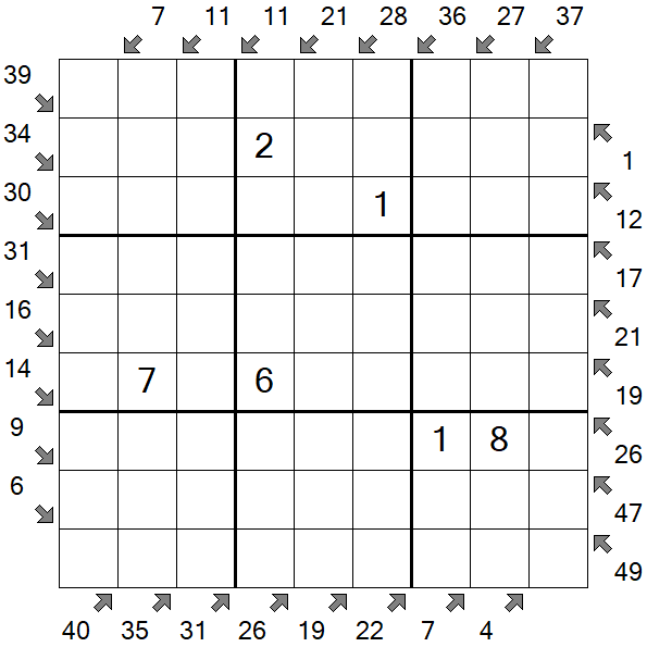 Little Killer Sudoku - Medium