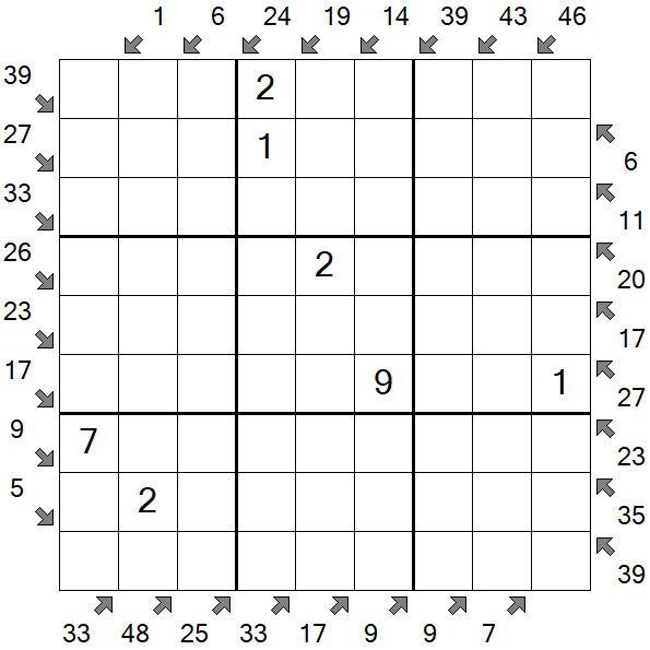 Little Killer Sudoku - Medium