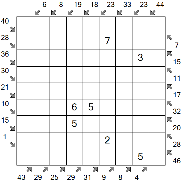 Little Killer Sudoku - Medium