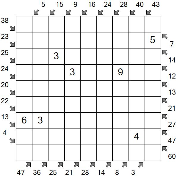 Little Killer Sudoku - Medium