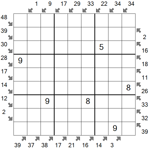 Little Killer Sudoku - Medium