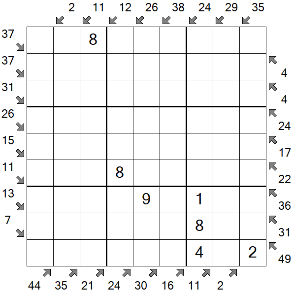 Little Killer Sudoku - Medium