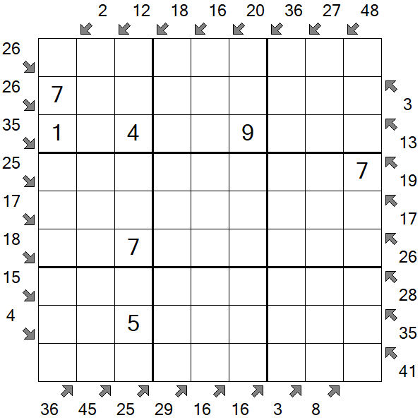 Little Killer Sudoku - Medium