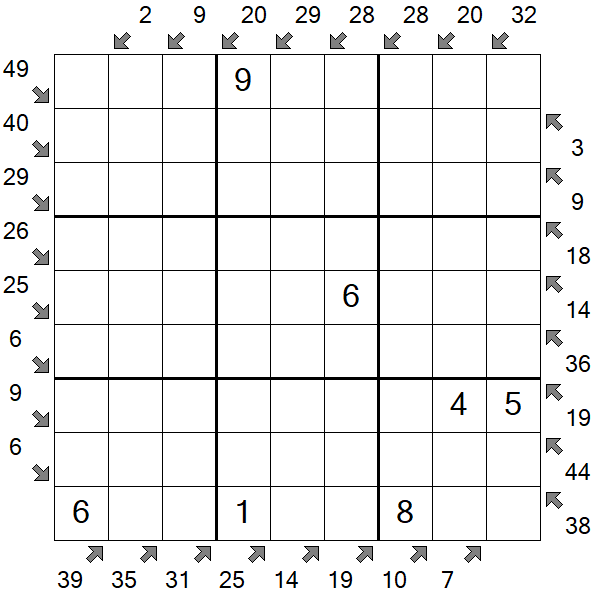 Little Killer Sudoku - Medium