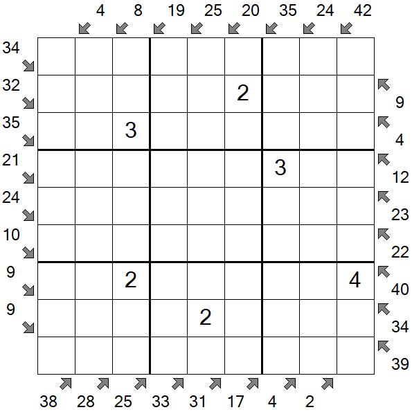 Little Killer Sudoku - Medium