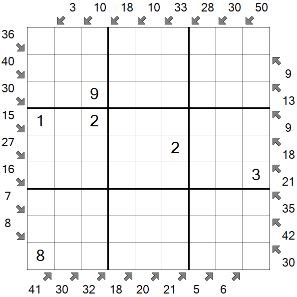 Little Killer Sudoku - Medium