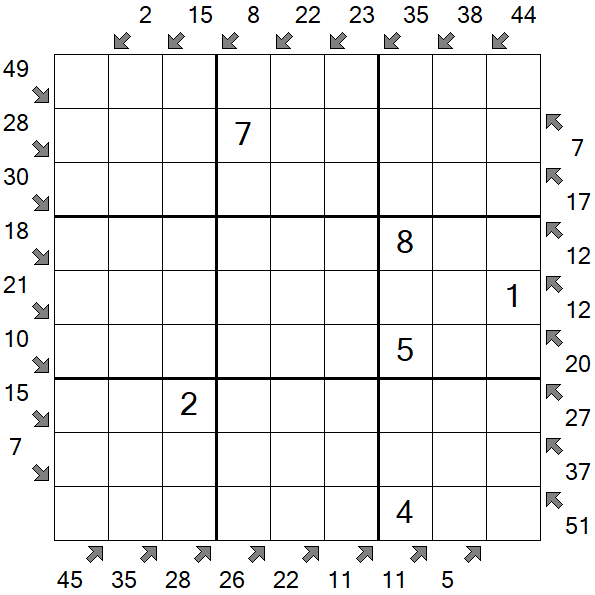 Little Killer Sudoku - Medium