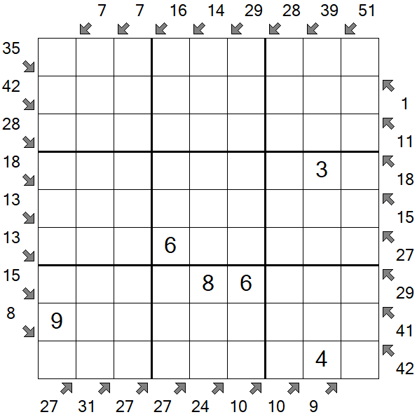 Little Killer Sudoku - Medium