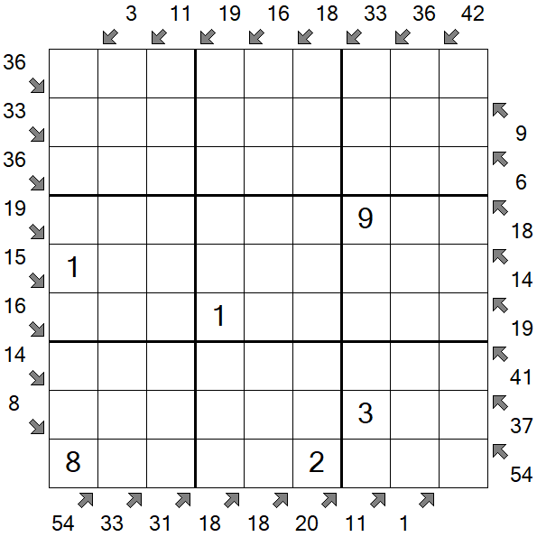 Little Killer Sudoku - Medium