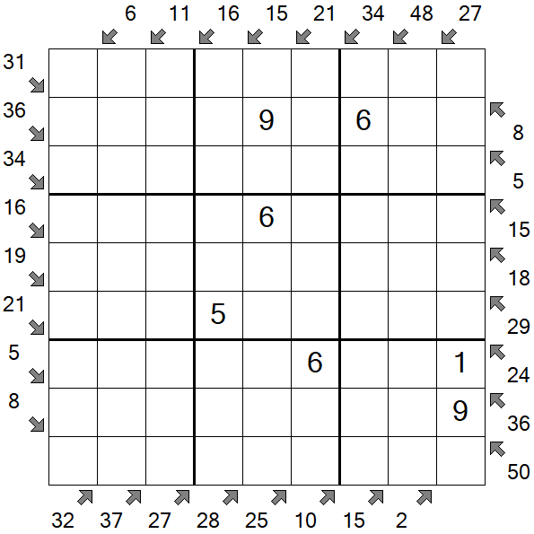 Little Killer Sudoku - Medium