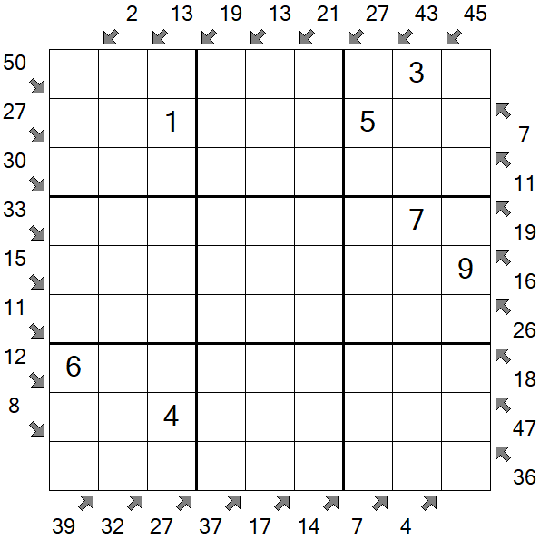 Little Killer Sudoku - Medium