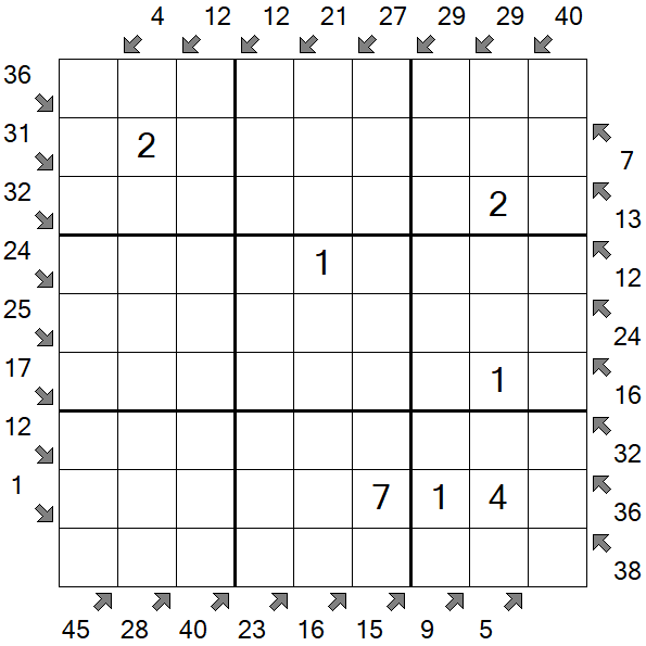 Little Killer Sudoku - Medium