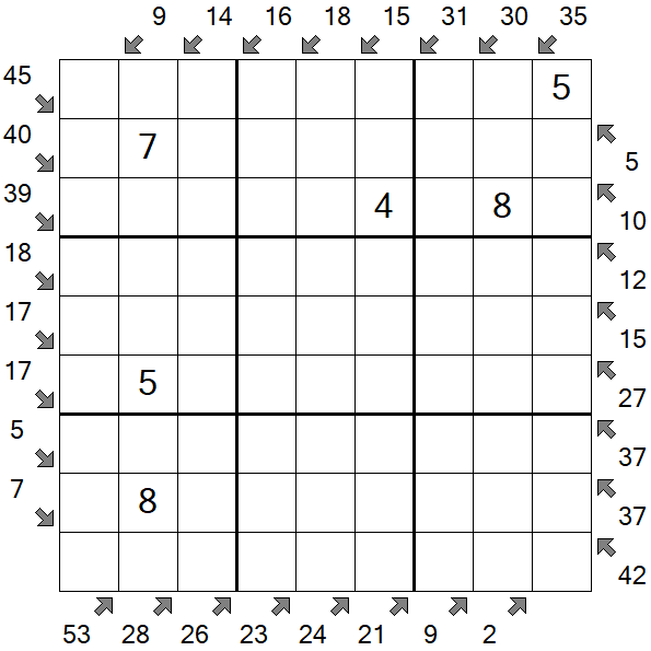 Little Killer Sudoku - Medium