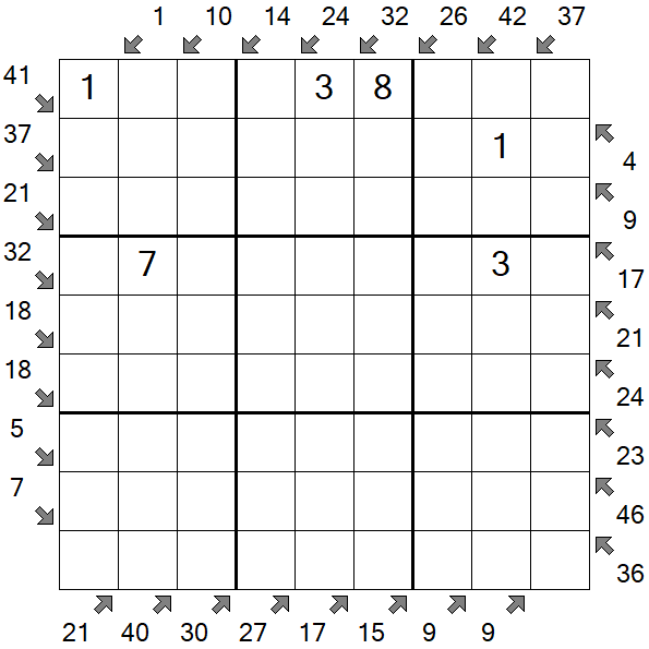 Little Killer Sudoku - Medium