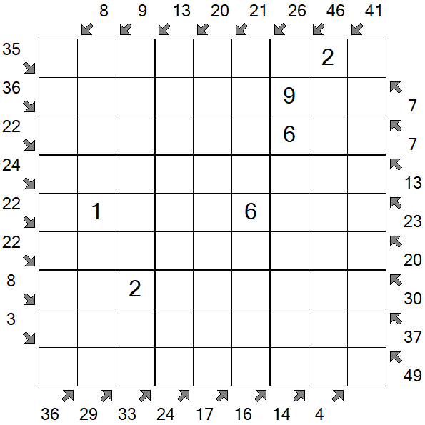 Little Killer Sudoku - Medium