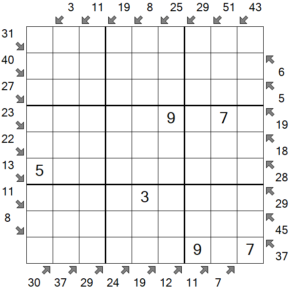 Little Killer Sudoku - Medium