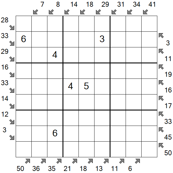 Little Killer Sudoku - Medium
