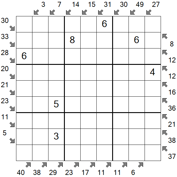 Little Killer Sudoku - Medium