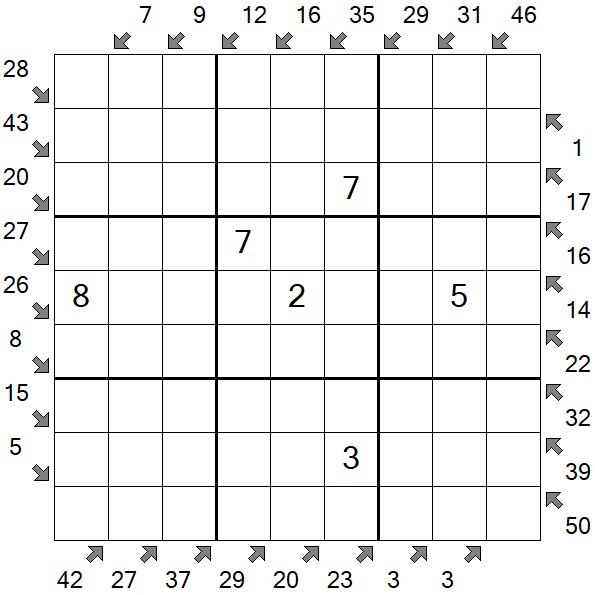 Little Killer Sudoku - Medium