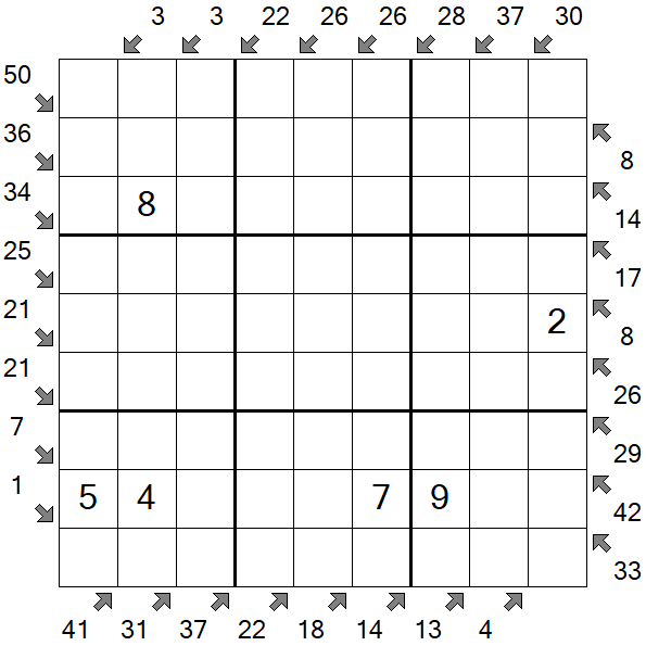 Little Killer Sudoku - Medium