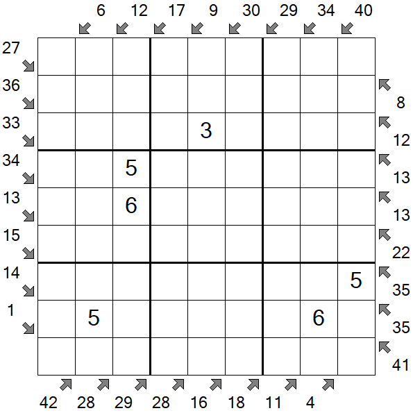 Little Killer Sudoku - Medium