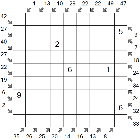 Little Killer Sudoku - Medium
