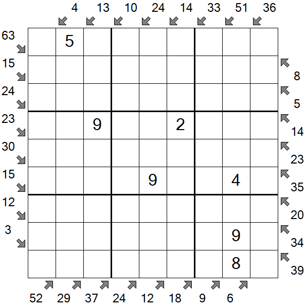 Little Killer Sudoku - Medium